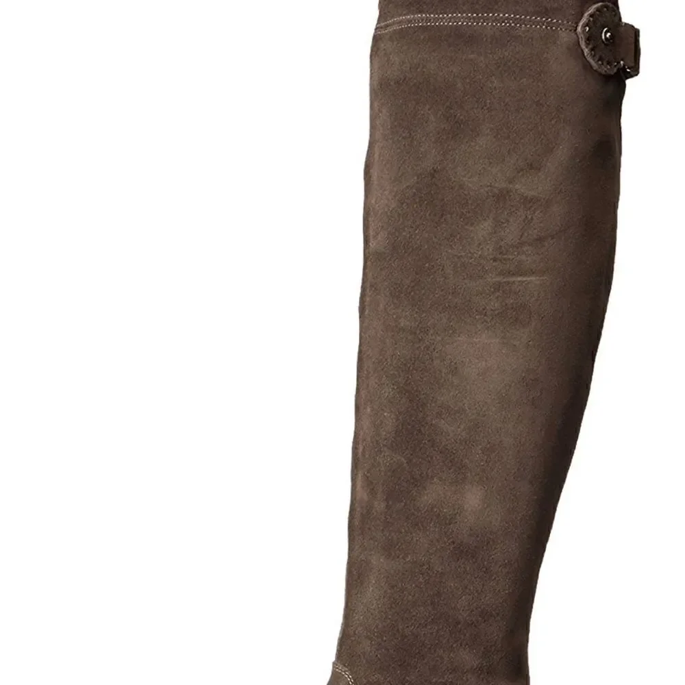 FRYE Women's Shirley Over-The-Knee Engineer Boot Size 5.5 NEW Smoke Color
